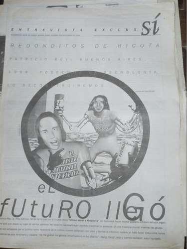 Suplemento Si De Clarin * Los Redonditos De Ricota Año 1998