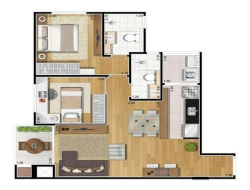 Imagem 2 de 21 de Viverdi Recanto Residencial - Ap-0226 - 3295361