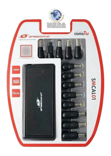 Cargador Universal Para Laptop Speedmind 13 Conectores