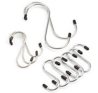 Imagen 2 de 6 de Set 7 Ganchos Metalicos Tipo S 6 Cm 5 Kg