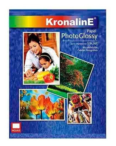 Papel Fotográfico Photoglossy Inkjet Kronaline Carta 20 Hoja