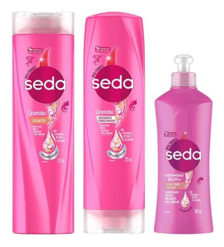 Kit Seda Ceramidas Shampoo + Cond + Pentear