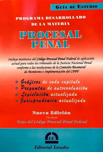 Guia De Estudio Procesal Penal - Ed. Estudio 