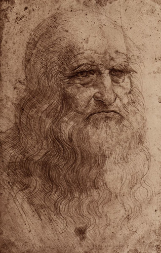 Lienzo, Tela, Da Vinci, Autorretrato , 70x110cm