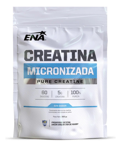 Creatina Monohidrato Micronizada 300 Gr 46 Serv Ena Sport 