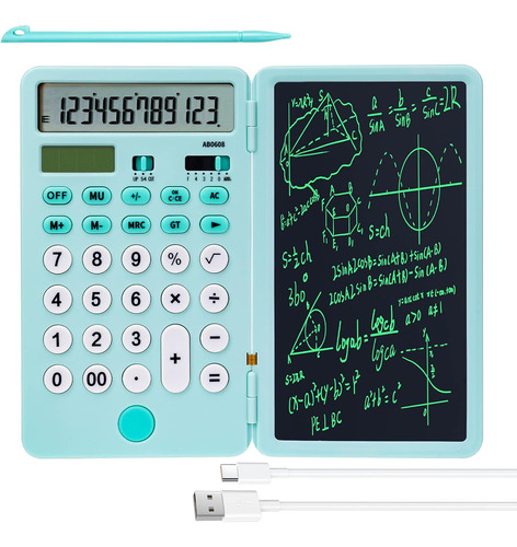 Calculadora Vewingl Con Anotador Y Lapiz Recargable