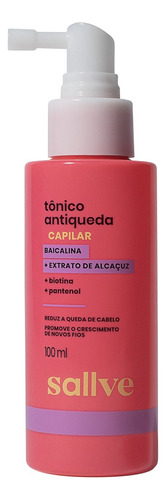 Tônico Antiqueda Capilar Sallve 100ml Reduz Queda De Cabelo