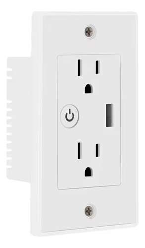 Tomacorriente Doble Smart Wifi + Usb Port