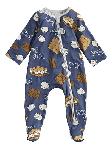 Mud Pie Baby Boys Smore Sleeper, Vino, 3-6 Meses Us