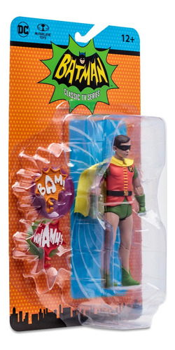 Figura Robin Batman 66 Mcfarlane Toys Retro Collection