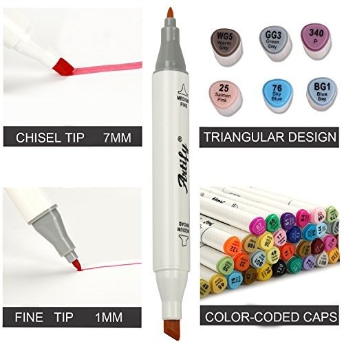 Imagen 2 de 6 de Artify Artista Alcohol Marcador Arte Basado Set / 40 Colore
