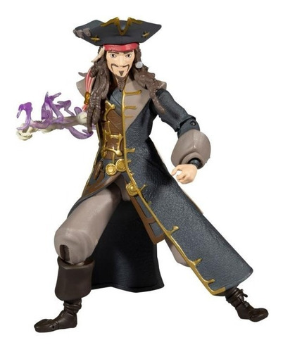Figura Jack Sparrow Mirror Verse Mcfarlane Original Disney 
