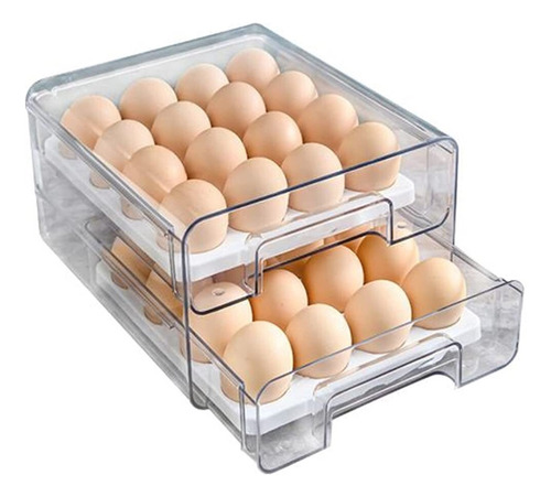 Soporte Para Huevos Con Bandeja Extraíble Tipo Cajón Caja