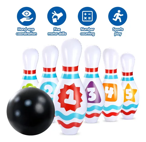 Joyin Juego De Bolos Hinchables Gigantes Para Niños Y...