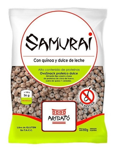 Snack Cereal Proteico - Samurai X 60 Gr (pack 10 Unidades)