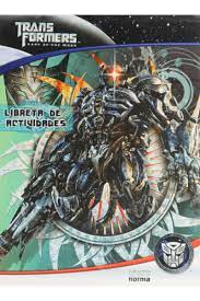 Transformers Libreta De Actividades (norma)