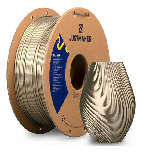 Justmaker Filamento Pla Silk Para Impresora 3d, Carrete De C