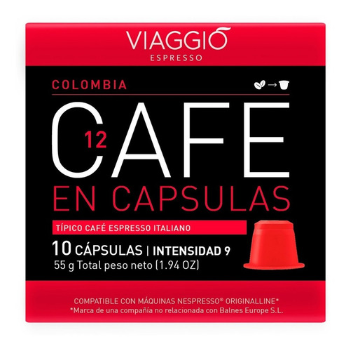 Pack 30 Cápsulas Café Viaggio Espresso Para Nespresso®
