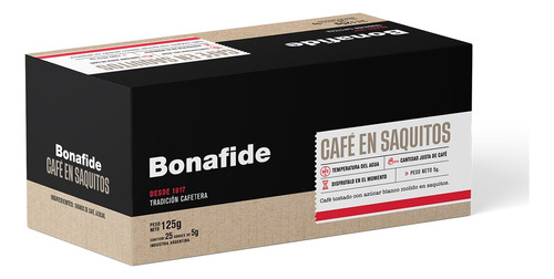 Cafe Saquitos Bonafide X 25 Uni- Bonafide Oficial