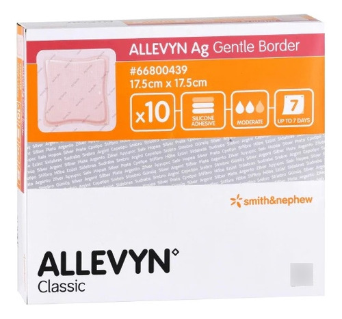 Allevyn Gentle Border 17.5 X 17.5 Cm Caja Con 10