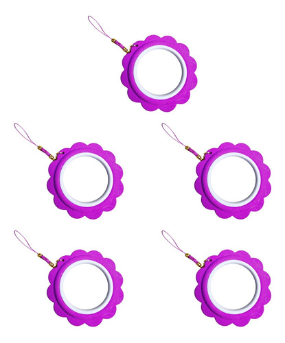 5x Mini Bordado Hoop Marco De Bordado De Bordado Púrpura