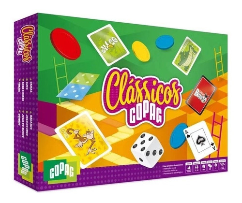 Kit Jogos Classicos Tabuleiro Copag 8 Em 1