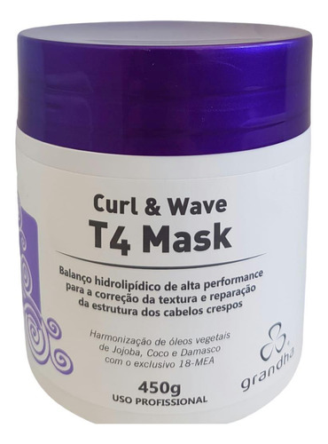 Máscara T4 Mask Curl & Wave - 450g
