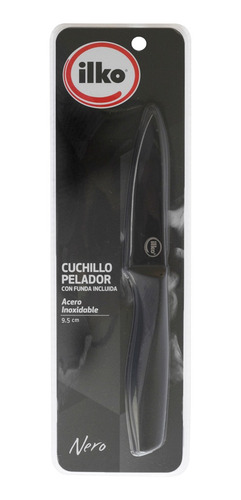 Imagen 5 de 12 de Cuchillo Pelador 9 Cm Acero Inoxidable Nero Ilko