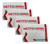 Comprar Metformina 850mg Pack 4 Cajas Con 30 Tabletas Cada Una