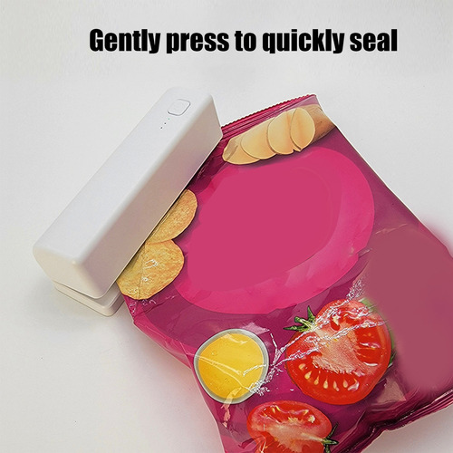 Mini Resellador Portátil Q Bag Sealer, Recargable, Calentado