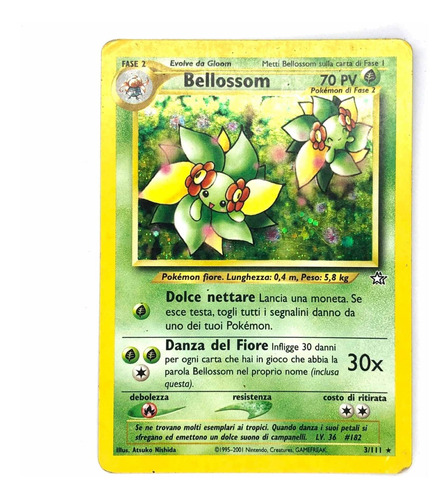 Bellessom 3/111 Holo - Carta Original Pokémon Neo Genesis