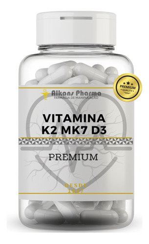 Vitamina K2mk7 100 Mcg + Vitamina D3 10.000 Ui 60 Cápsulas