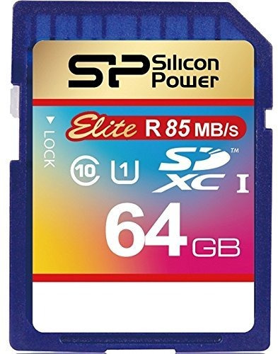 Tarjeta Memoria Sdxc Silicon Power 64gb Elite