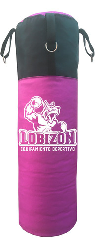 Bolsa Boxeo 90cm Rosa Cordura Relleno Incluido - Lobizon