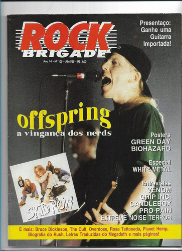 Rock Brigade N 105 Revista Offspring Venom Skid Row Rush