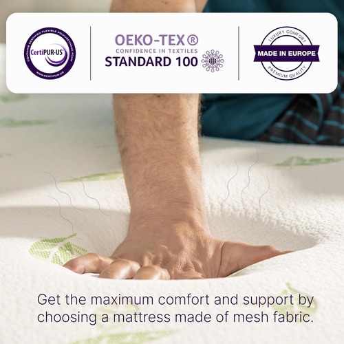 Colchon Tamaño Matrimonial Certificado Certpur-us Napqueen