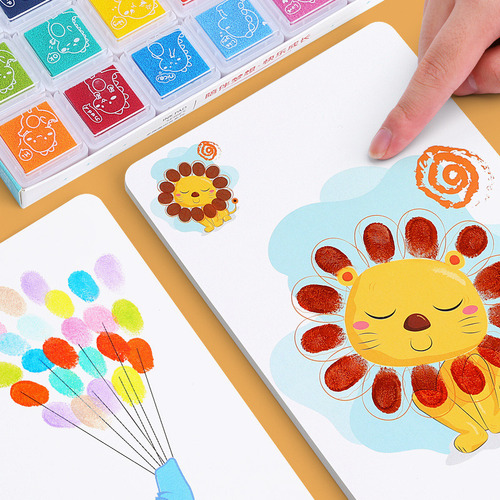 Fe Pintura De Huellas Dactilares Portátil For Niños, Doodle