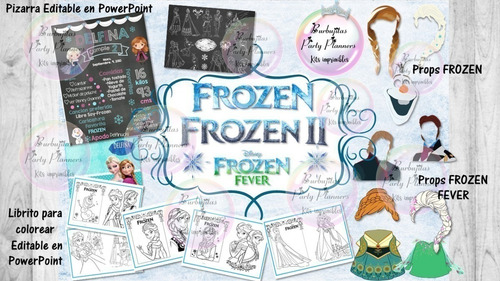 Mega Kit Pack Frozen 2, 1 Y Fever Imagenes Png, Papeles