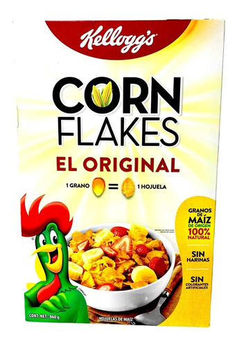 Corn Flakes Cereal Kelloggs El Original 860 Gr 