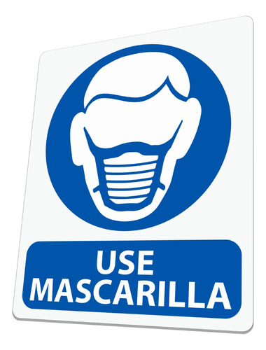 Letrero Use Mascarilla, Señalización, Seguridad Industrial