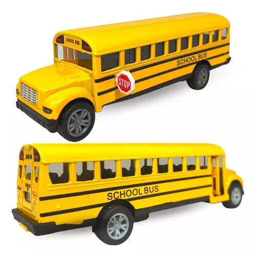 O brinquedo do ônibus escolar morre veículos moldados amarelo