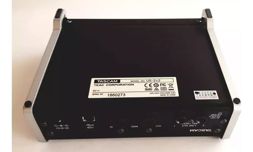 Placa Interface Áudio Tascam Us-2x2 Pré-amps Ios Compatível (Usado)