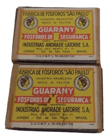 Caixas De Fosforos Guarany Antigas (Usado)