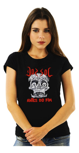 Polera Mujer Dorsal Atlantica Antes Do Fim Metal Impresión D