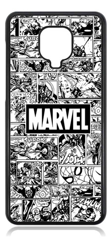 Funda Protector Para Xiaomi Note 9s Marvel Comics