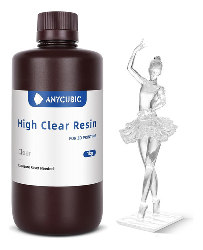 Resina Anycubic Alta Transparencia No Amarillea High Clear
