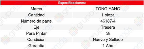 Defensa Trasera Mazda 6 14/16 Tong Yang