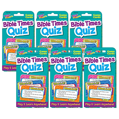 Trend Bible Times Quiz Challenge Cards®, 6 Sets