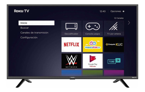 Smart Tv Philips 4700 Series F8 Led Roku 40 Pulgadas