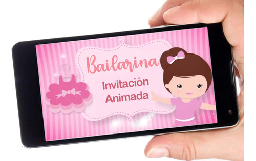 Bailarina Invitación Animada